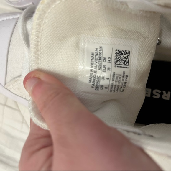 White converse Chuck Taylor All star canvas Platform High top - Picture 2 of 4